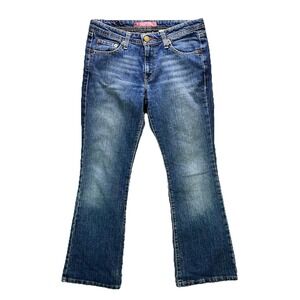 Levi's Jeans Womens 9S Blue 518 Superlow Bootcut Dark Wash Denim Western 30x30